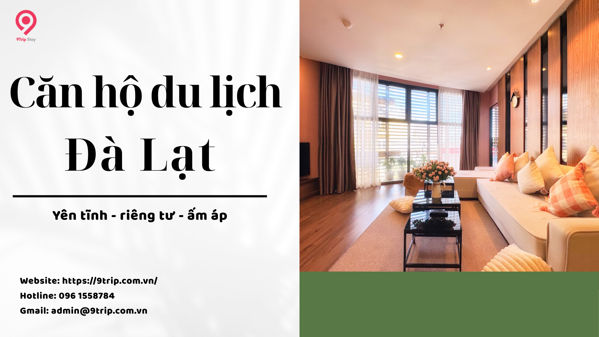 Căn hộ du lịch Đà Lạt – Không gian riêng tư cách trung tâm 2km, yên tĩnh đến ngỡ ngàng
