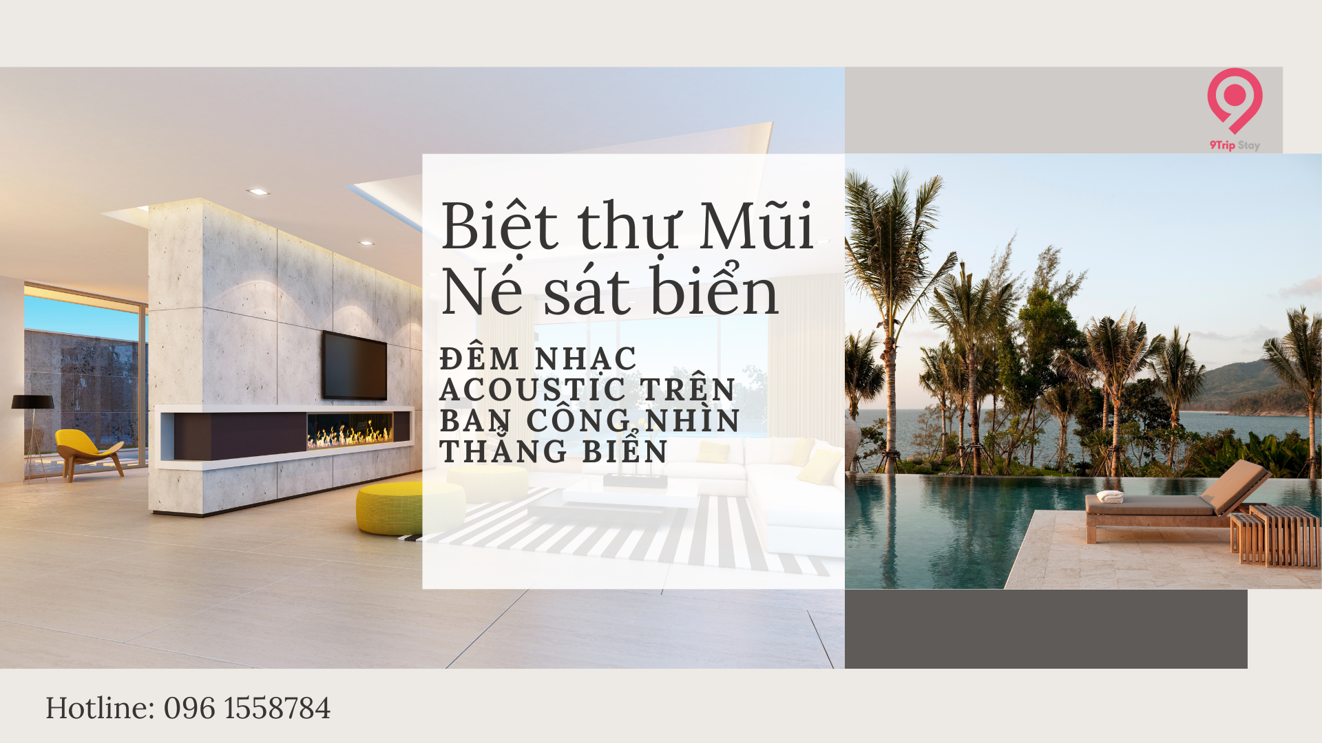 Biệt thự Mũi Né sát biển – Đêm nhạc acoustic trên ban công nhìn thẳng biển