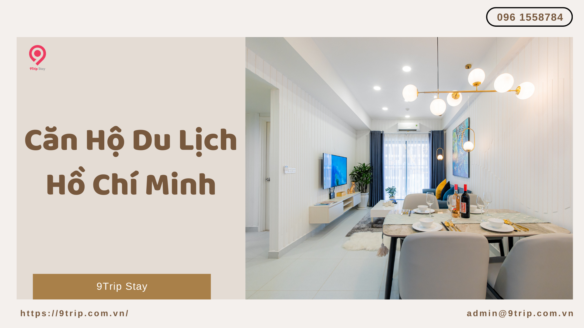 Thuê căn hộ du lịch Hồ Chí Minh giá tốt, gần trung tâm, đầy đủ tiện nghi