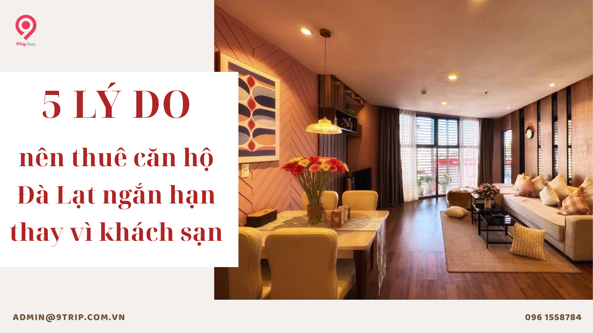 5 lý do nên chọn thuê căn hộ Đà Lạt ngắn hạn thay vì khách sạn