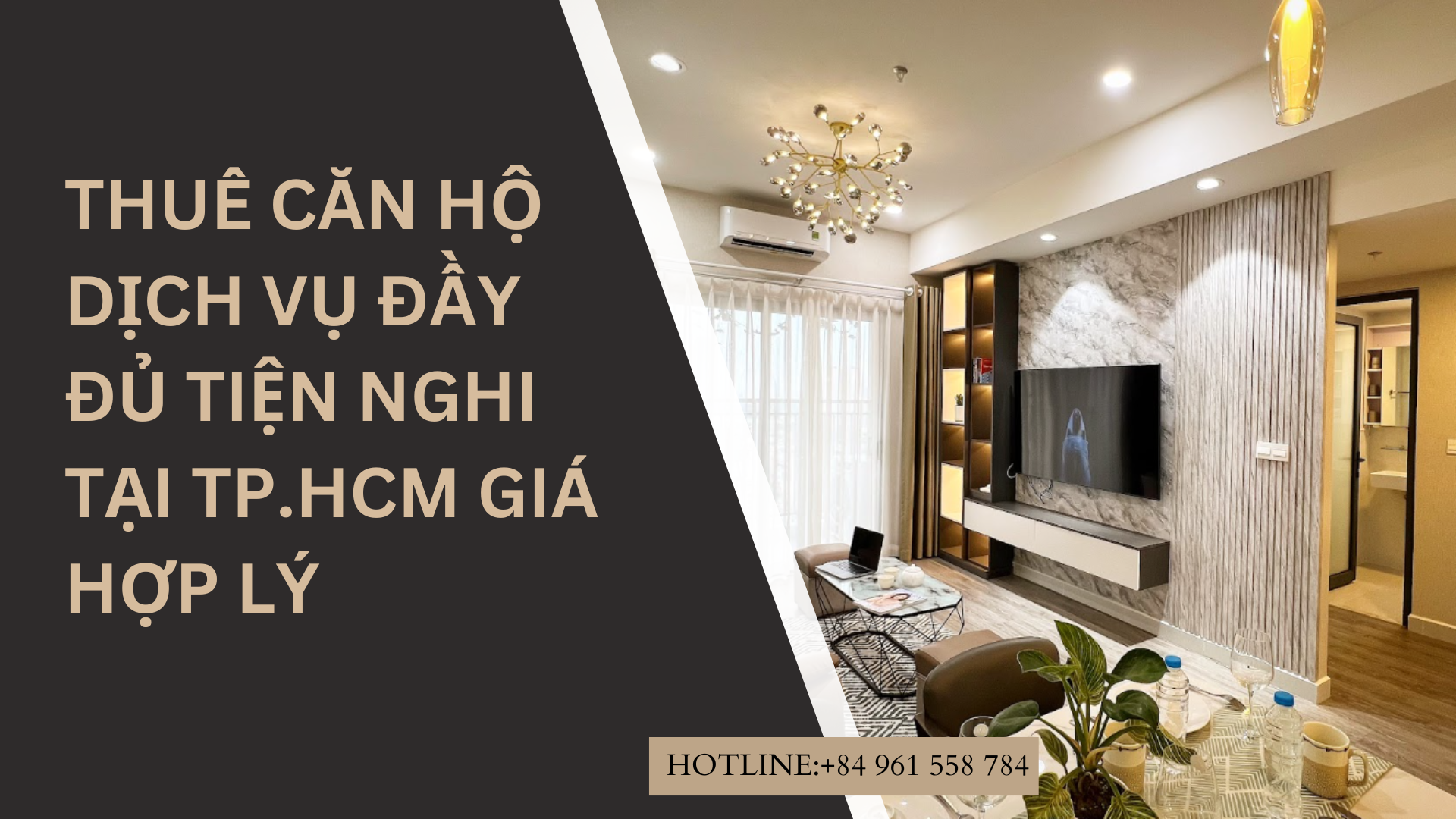 Thuê căn hộ dịch vụ đầy đủ tiện nghi tại TP.HCM giá hợp lý